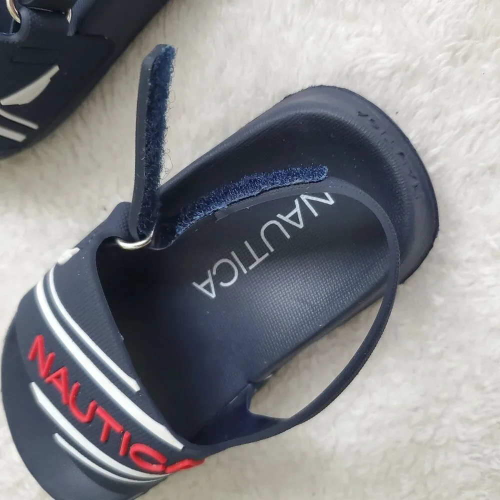 Nautica Toddler's boys sandals Size US 5 blue velcro closure nwot - Picture 6 of 10